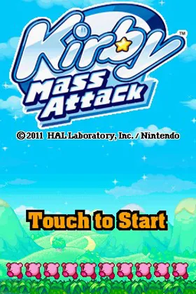 Kirby Mass Attack (USA) (En,Fr,Es) screen shot title